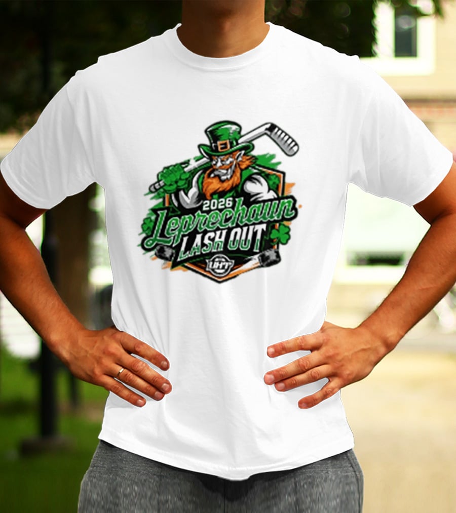 2026 Leprechaun Lash Out Hockey Logo Irish Hockey Players T-Shirt