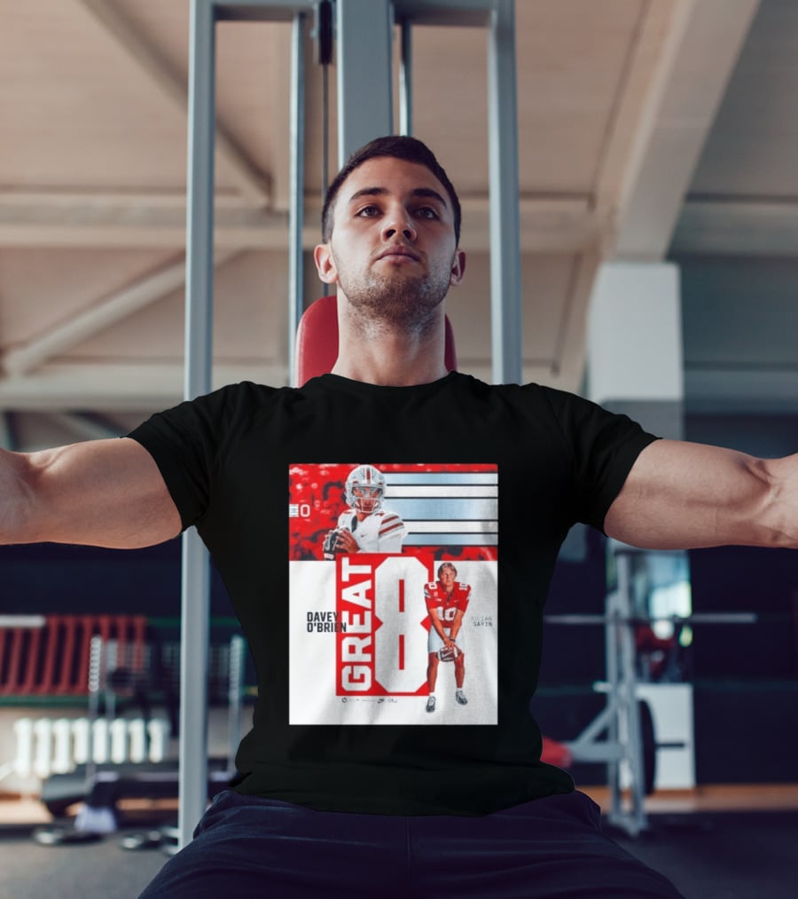 Ohio State Buckeyes Great 8 Julian Sayin Davey O'Brien Award T-Shirt