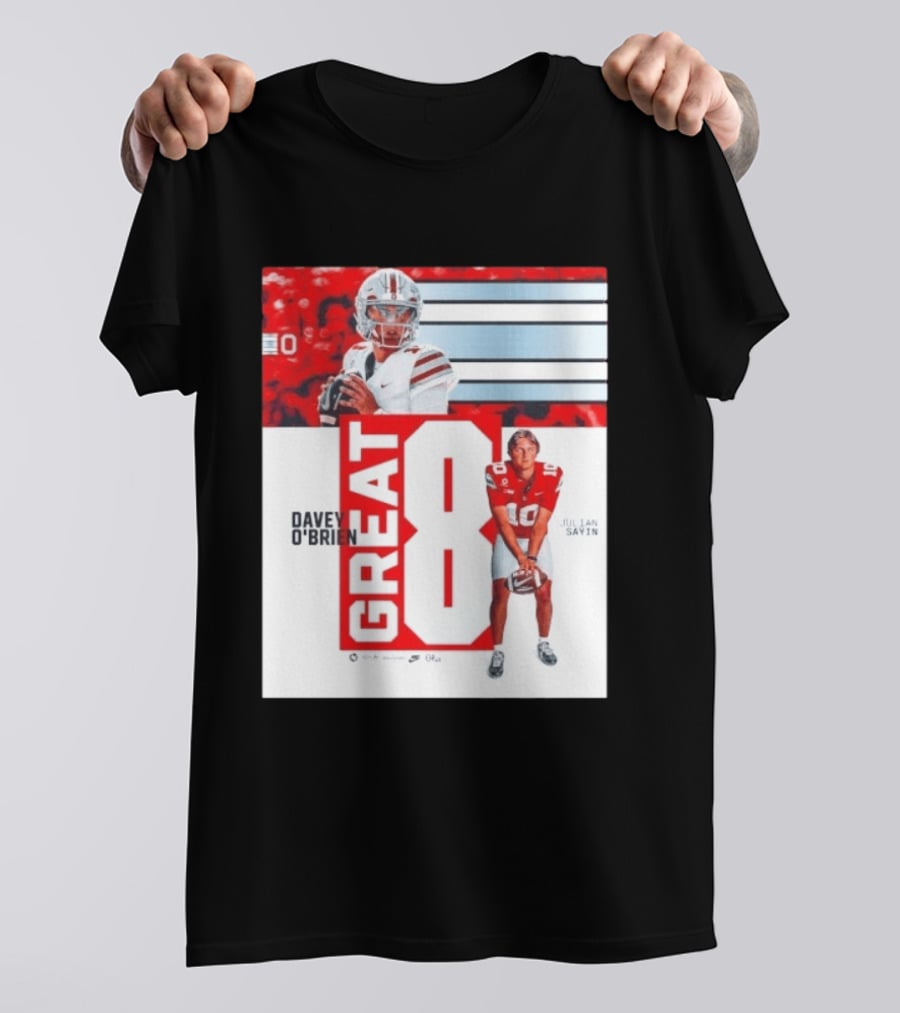 Ohio State Buckeyes Great 8 Julian Sayin Davey O'Brien Award T-Shirt