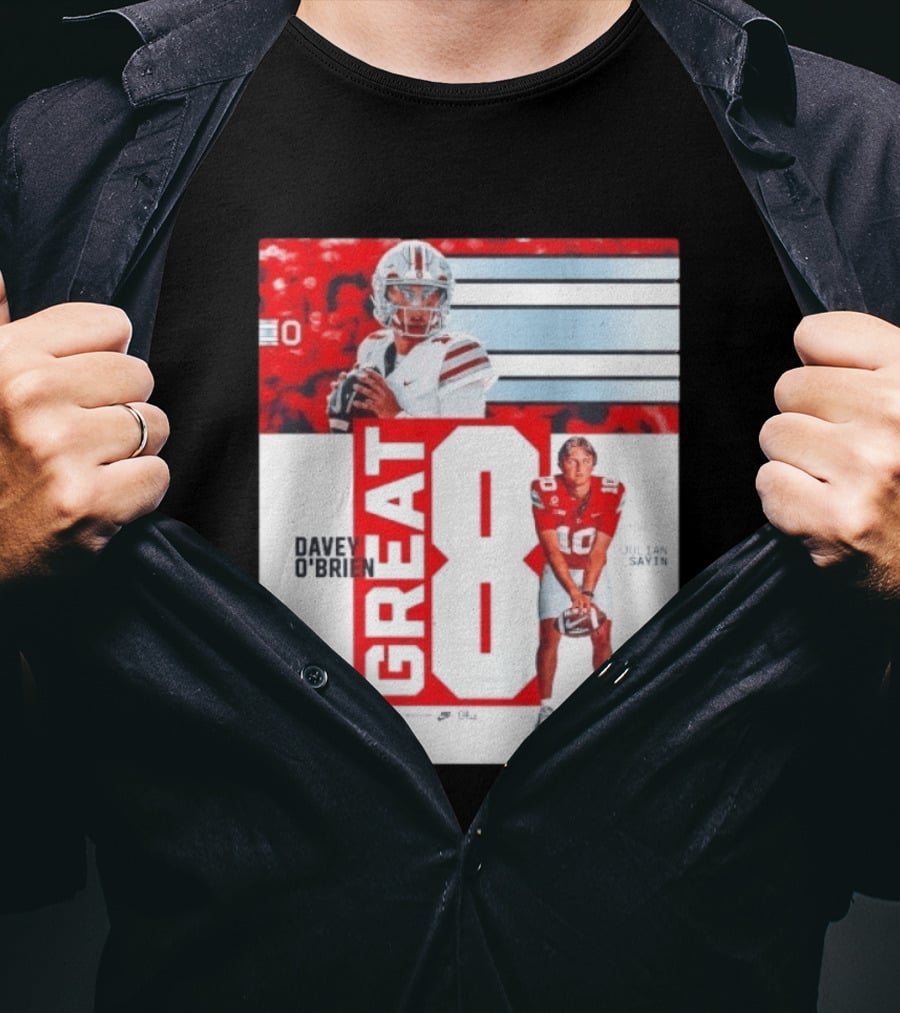 Ohio State Buckeyes Great 8 Julian Sayin Davey O'Brien Award T-Shirt