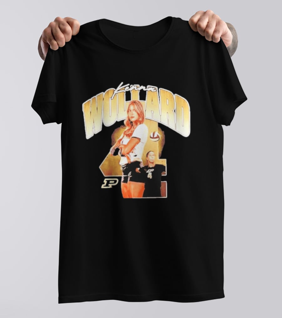 Kenna Wollard Purdue Boilermakers Volleyball NCAA Athlete Number 4 P T-Shirt