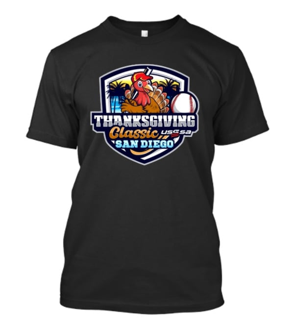 USSSA Thanksgiving Classic San Diego Turkey Baseball T-Shirt