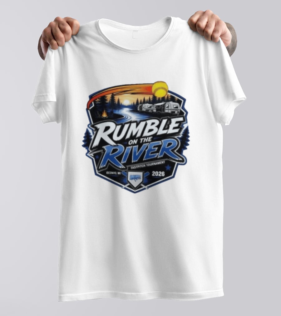 Rumble On The River Fastpitch Tournament Oconto WI 2026 T-Shirt
