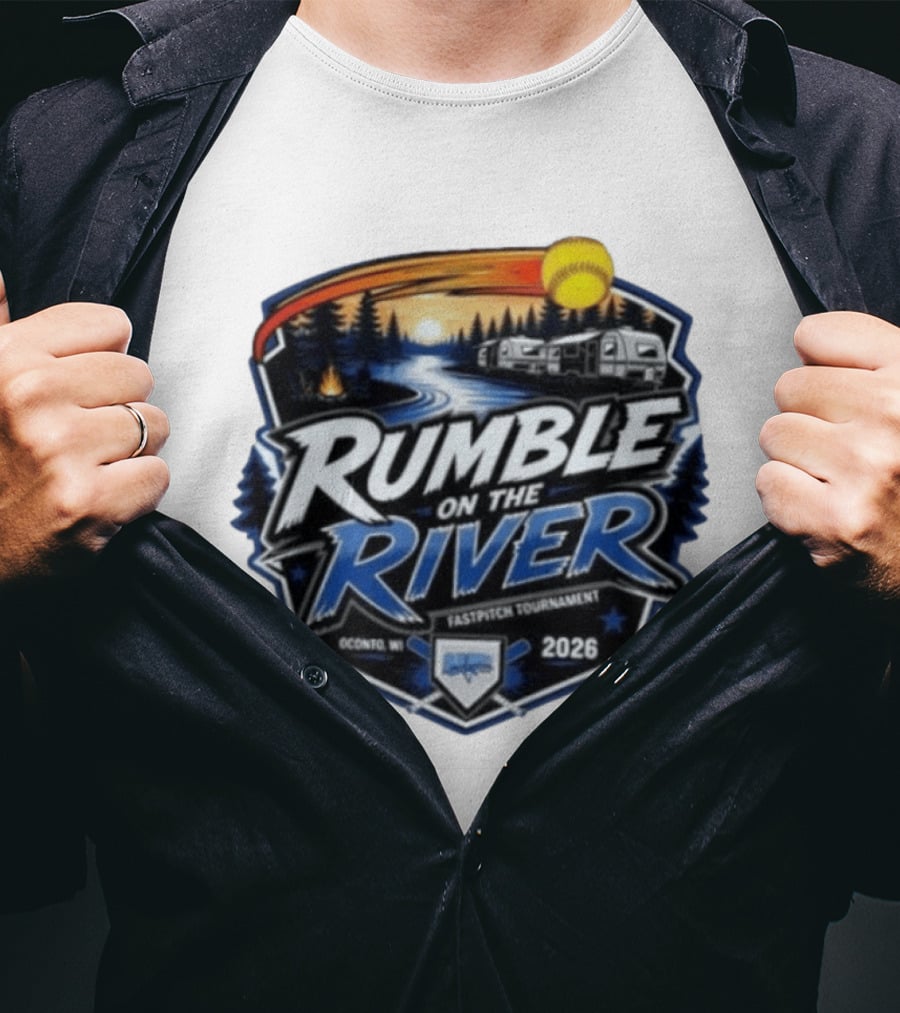 Rumble On The River Fastpitch Tournament Oconto WI 2026 T-Shirt