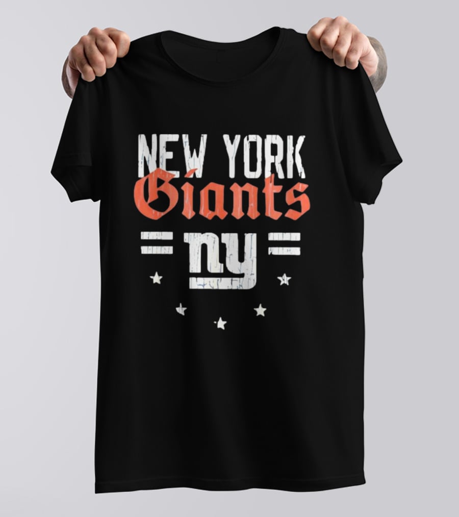 New York Giants NY Americana Patriotic Stars T-Shirt