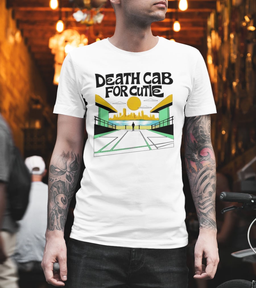 Death Cab For Cutie Skyline Indie Rock City Sunset T-Shirt