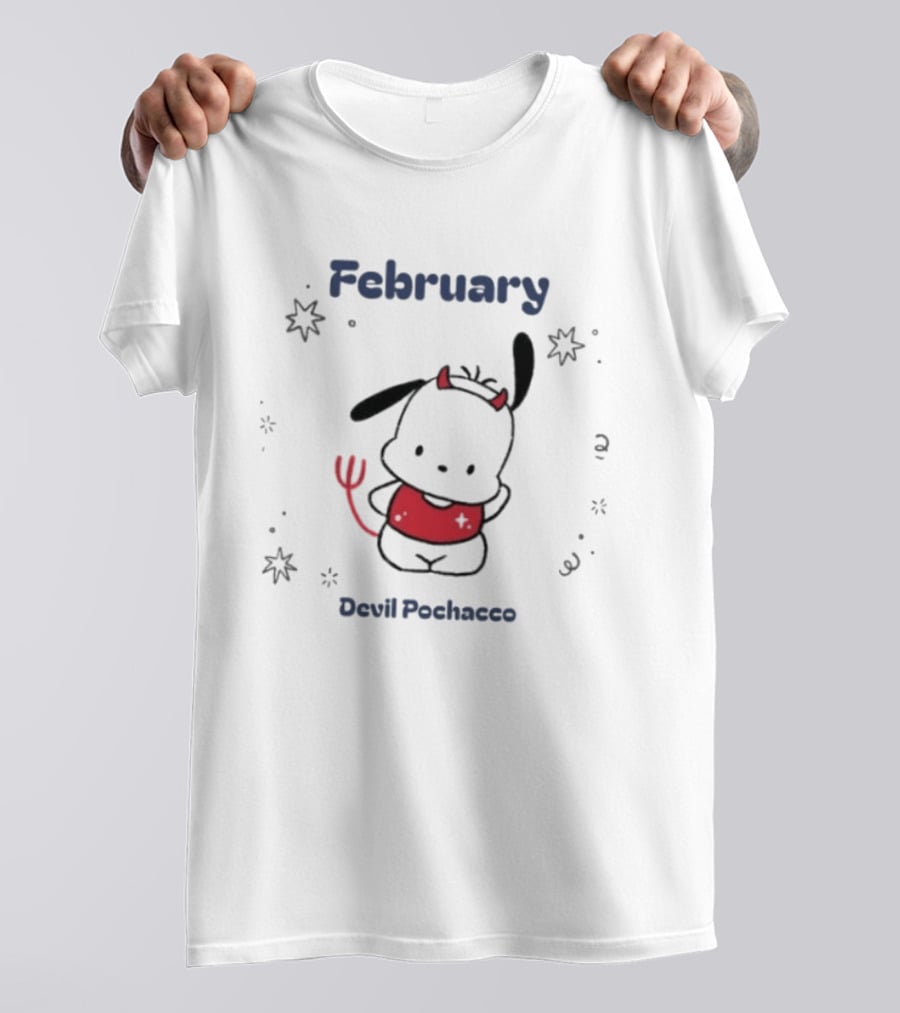 February Devil Pochacco Sanrio Halloween T-Shirt