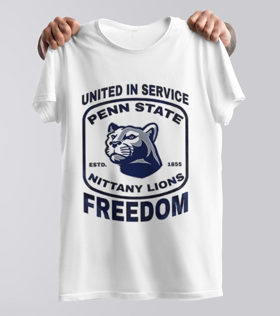 United In Service Penn State Nittany Lions Freedom Est 1887 T-Shirt