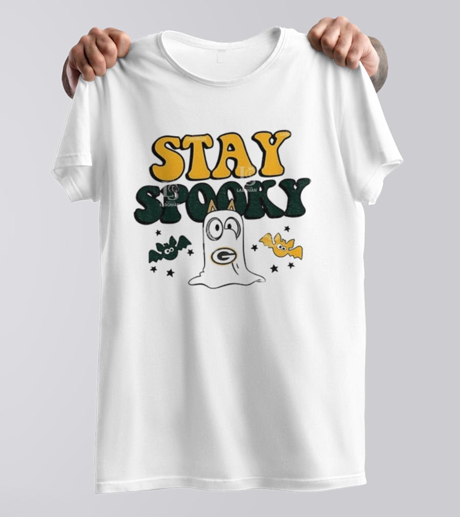 Green Bay Packers Bluey Stay Spooky Halloween T-Shirt