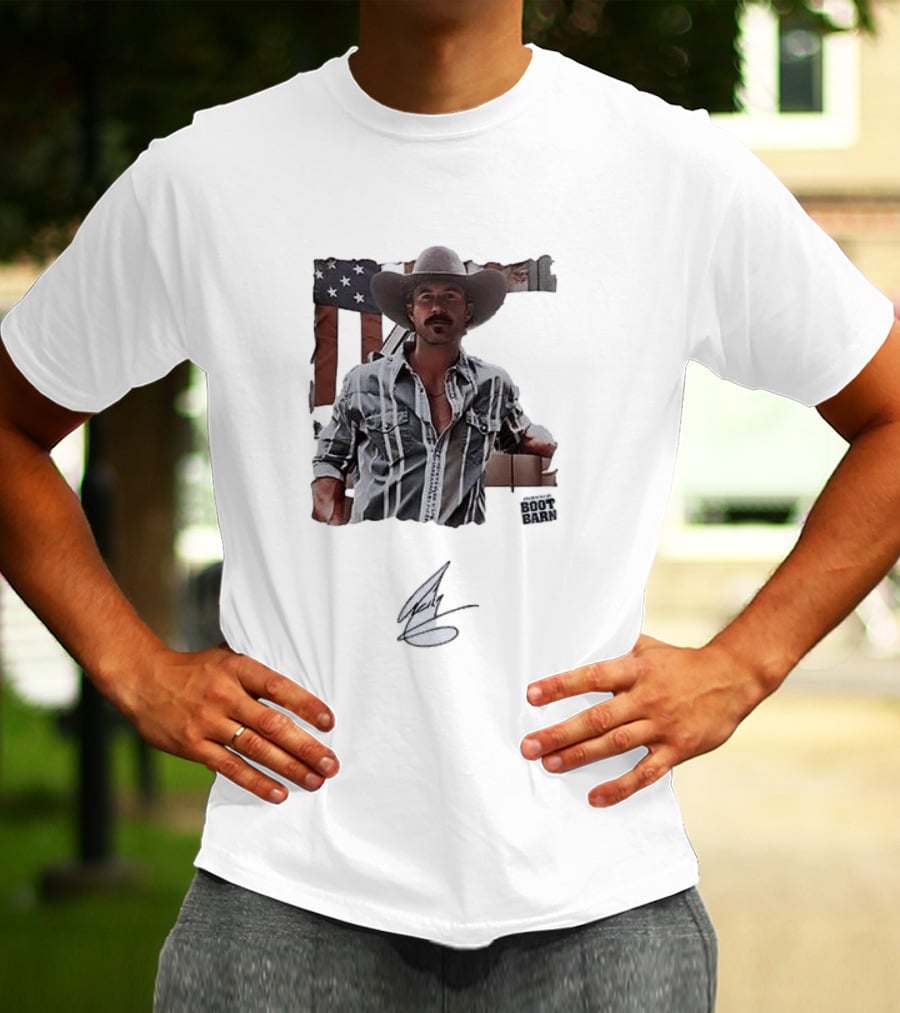 Riley Green That's Just Me Tour Boot Barn American Flag T-Shirt