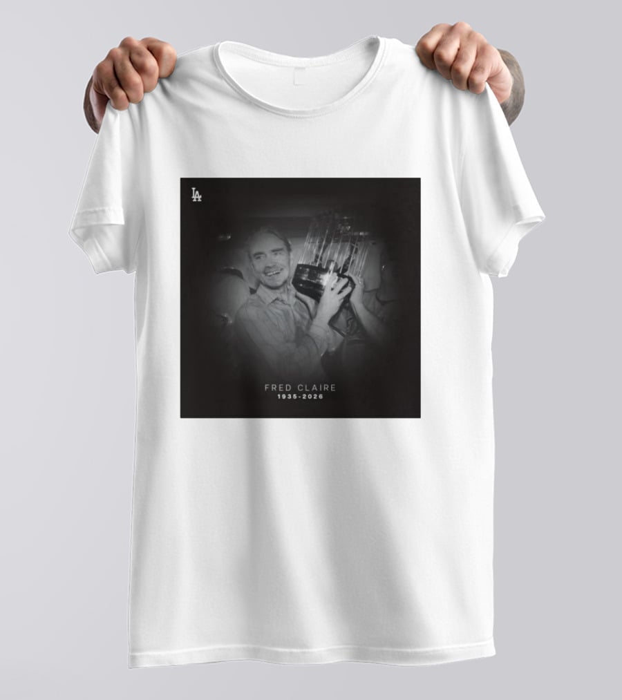 LA Dodgers Fred Claire 1935 2026 Commemoration T-Shirt