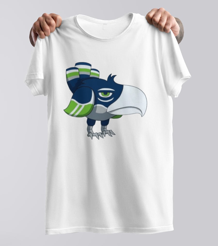 Seattle Seahawks Pokemon Crossover Bird Fan T-Shirt