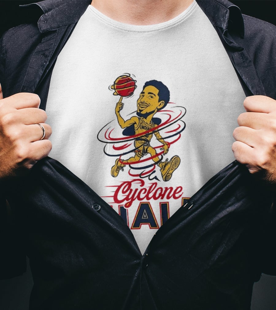 Tyrese Haliburton Cyclone Hali Indiana Pacers Number 0 NBA Basketball T-Shirt