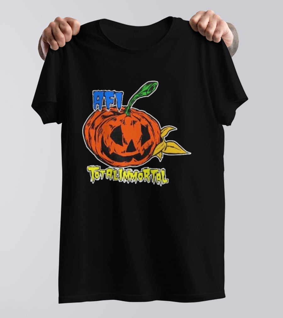 AFI Totalimmortal Halloween Pumpkin Punk Rock Band Merch T-Shirt