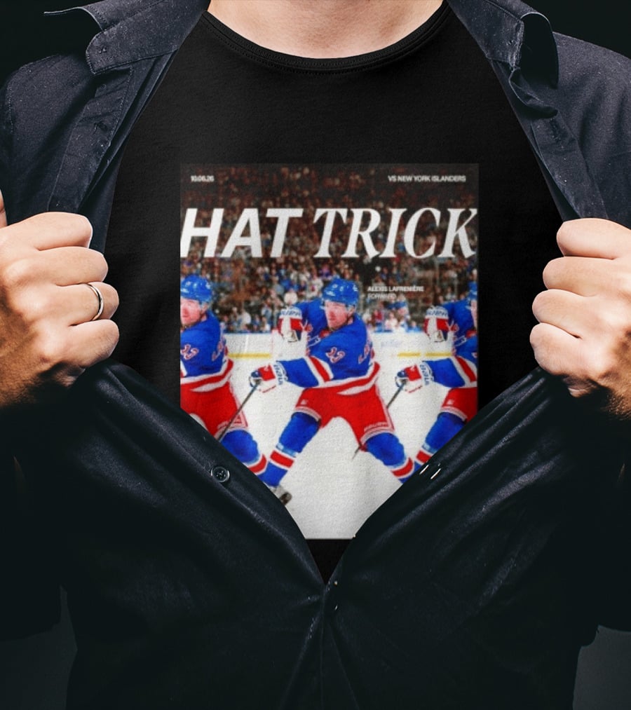 Alexis Lafrenière Hat Trick NY Rangers Vs New York Islanders 10.06.23 Forward T-Shirt