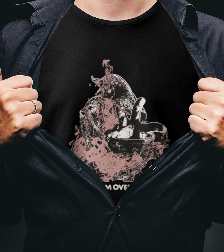 Dying From Overthinking Surreal Abstract Hand Gesture T-Shirt