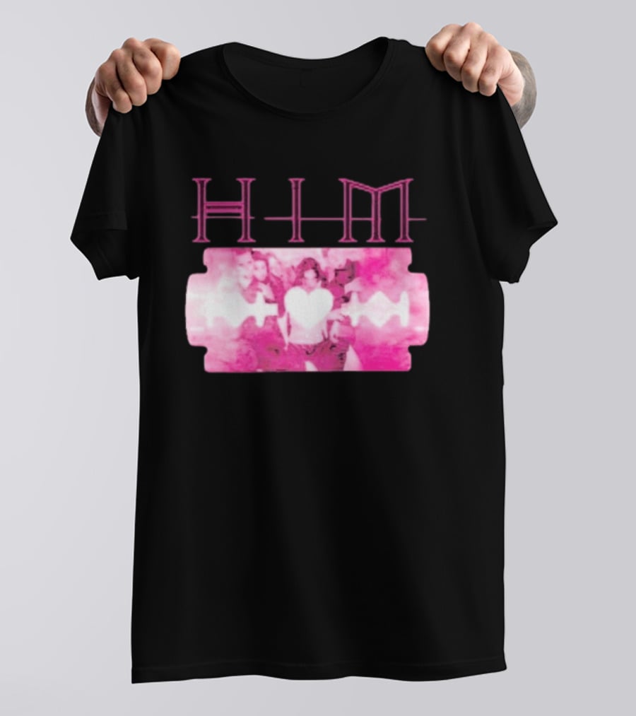 HIM Band Heartagram Razorblade Romance Ville Valo T-Shirt