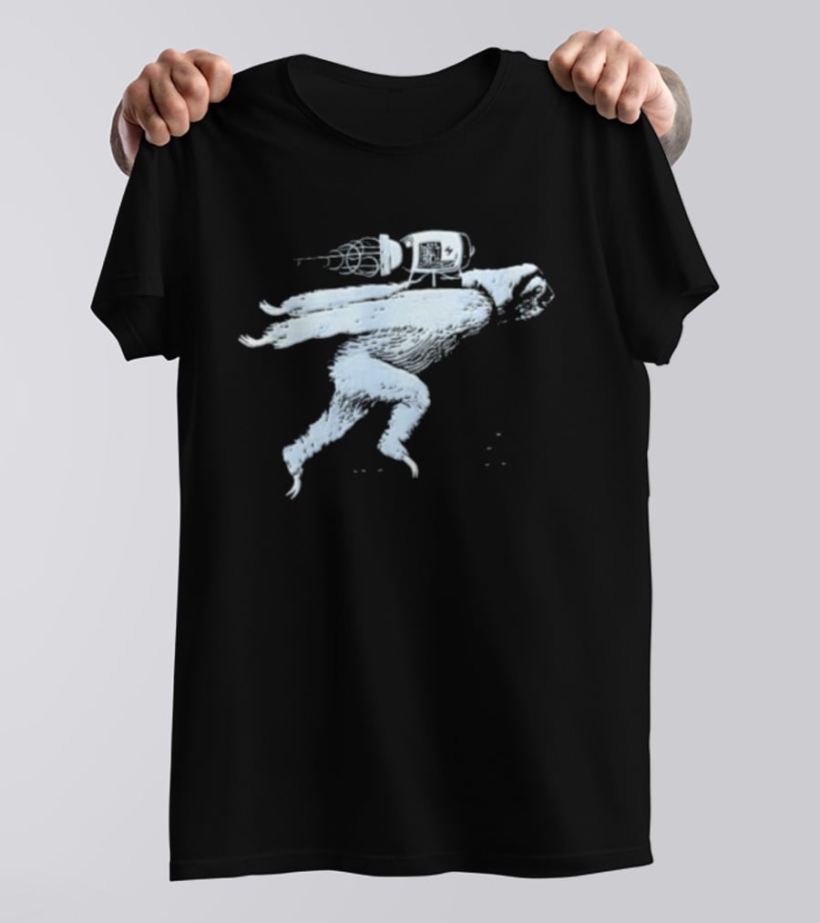 Sloth Flying With Rocket Jetpack Adventure T-Shirt