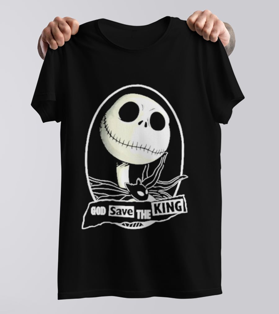 Jack Skellington God Save The King Halloween 2026 T-Shirt