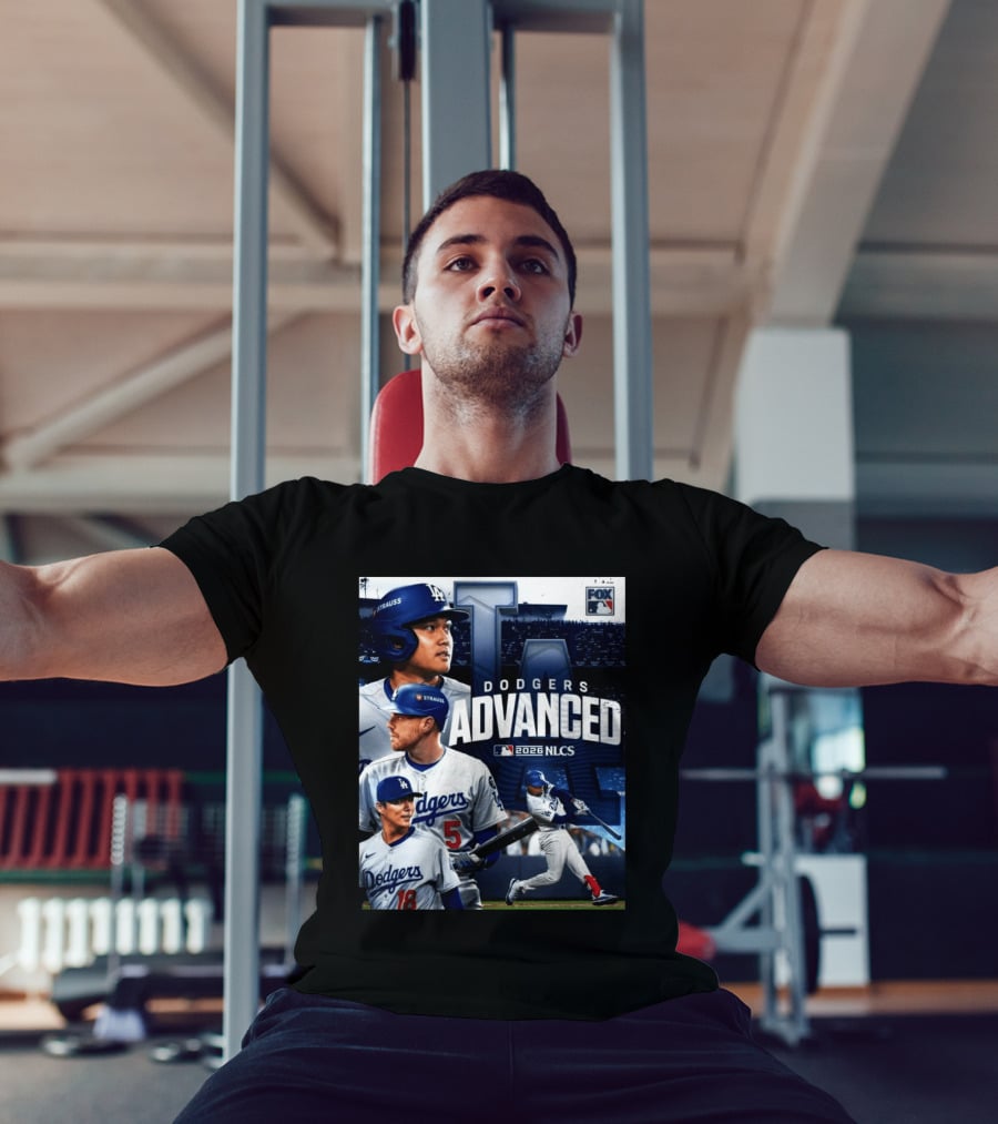 Dodgers Advanced To 2026 NLCS With Fox MLB Coverage T-Shirt