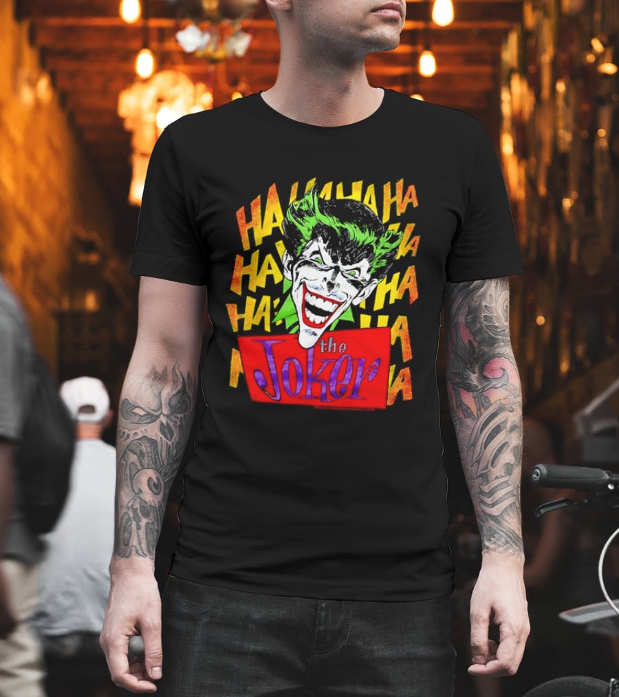 The Joker Ha Ha Ha Comic Laughing Face T-Shirt
