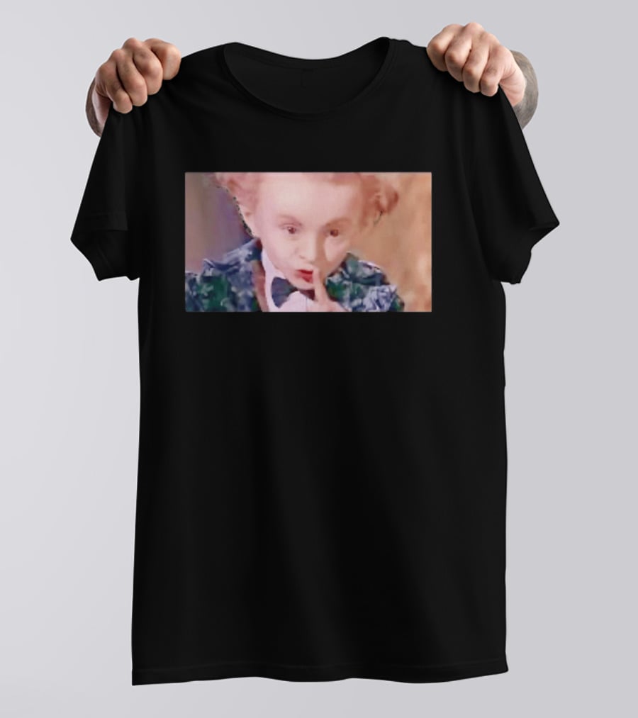 Alice In Wonderland Mad Hatter Mischievous Shh Gesture T-Shirt