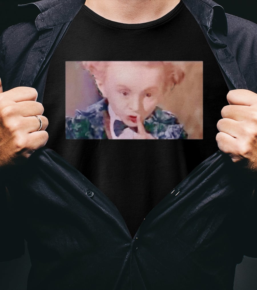 Alice In Wonderland Mad Hatter Mischievous Shh Gesture T-Shirt