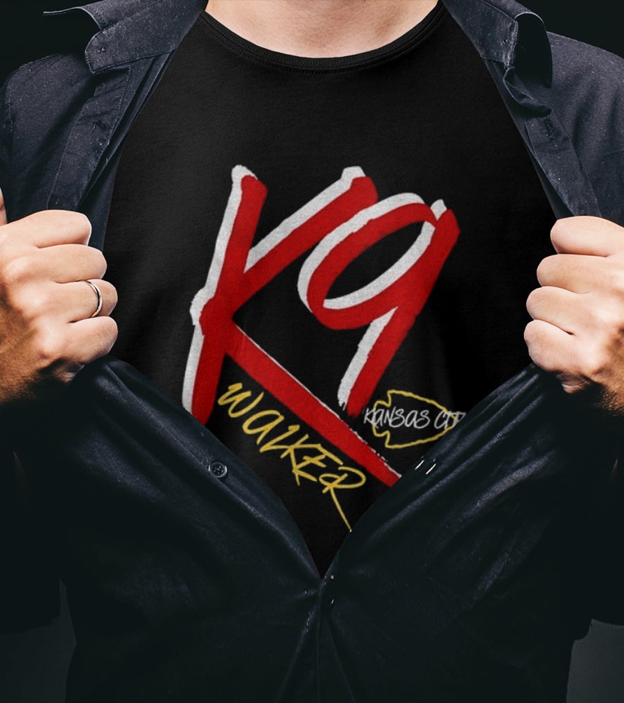 K9 Walker Kansas City Chiefs Football T-Shirt