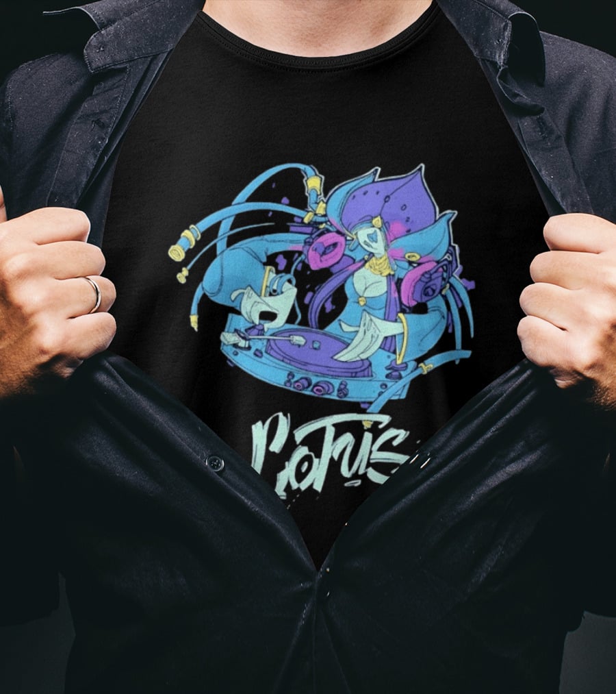 Lotus DJ Warframe Sci Fi Gaming T-Shirt