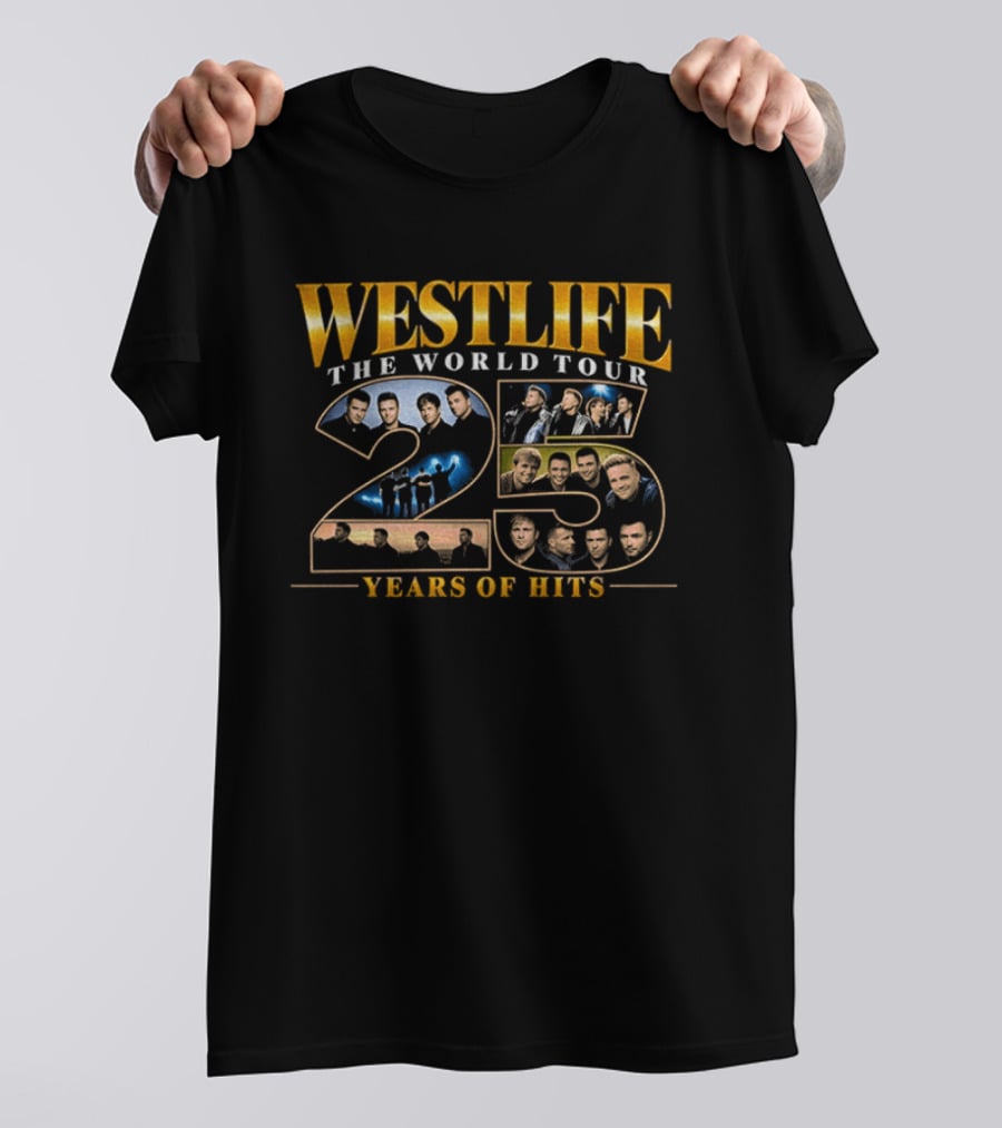 Westlife The World Tour 25 Years Of Hits T-Shirt