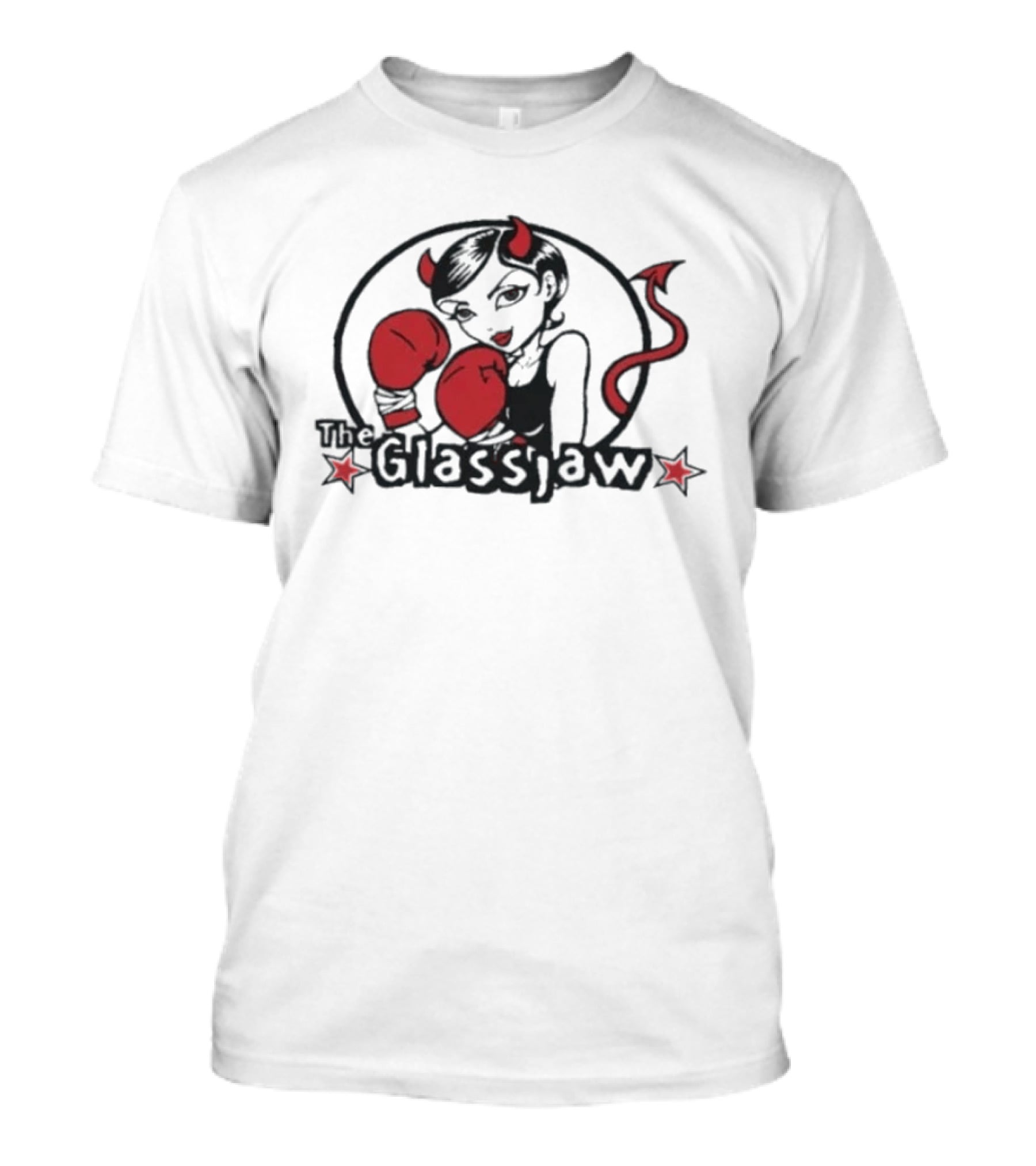 The Glassjaw Devil Girl Red Boxing Gloves Post Hardcore T-Shirt