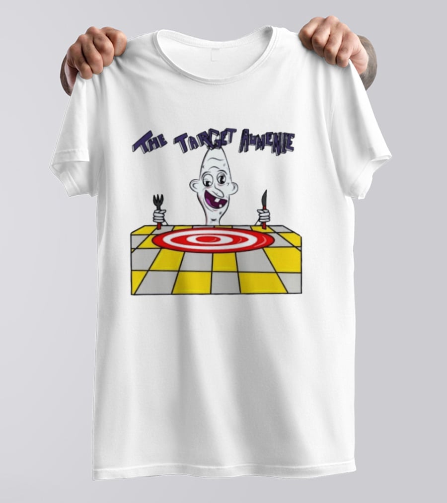The Target Audience Cartoon Character With Fork And Knife T-Shirt