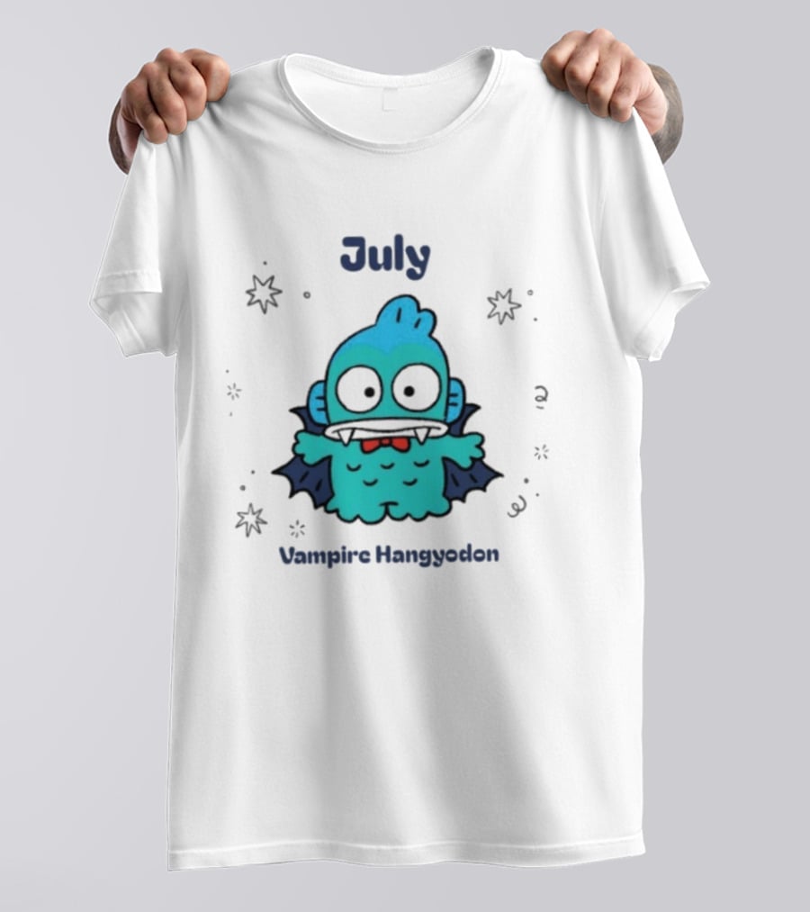 July Vampire Hangyodon Spooky Sanrio Halloween T-Shirt