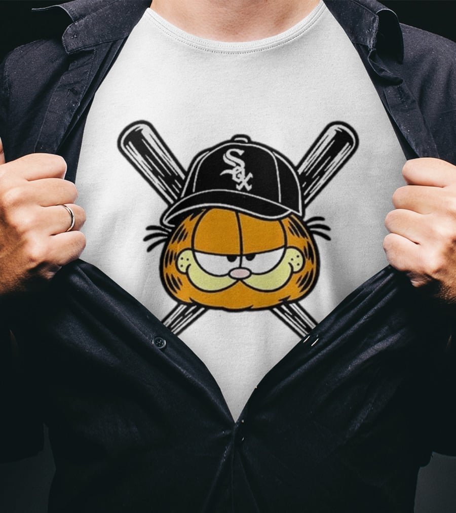 White Sox South Side Garfield Baseball T-Shirt