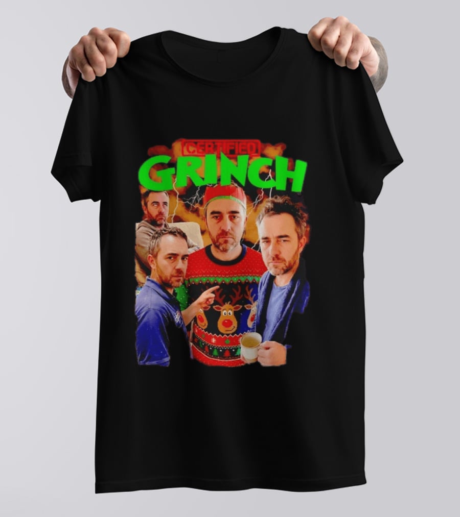 Certified Grinch Holiday Ugly Christmas Sweater Meme T-Shirt