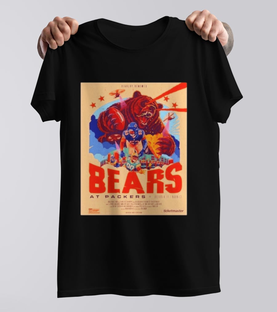 Rivalry Renewed Bears At Packers October 11 Noon CT Ticketmaster T-Shirt