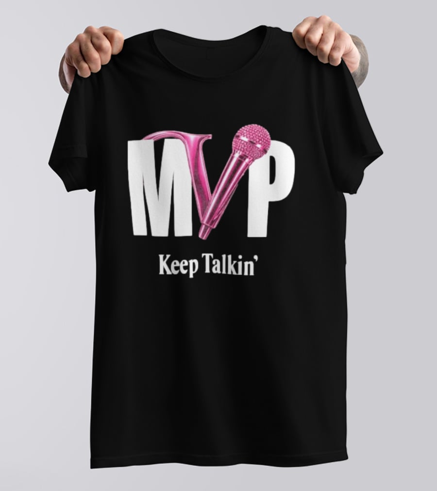 MVP Keep Talkin' Pink Microphone Music Rap T-Shirt