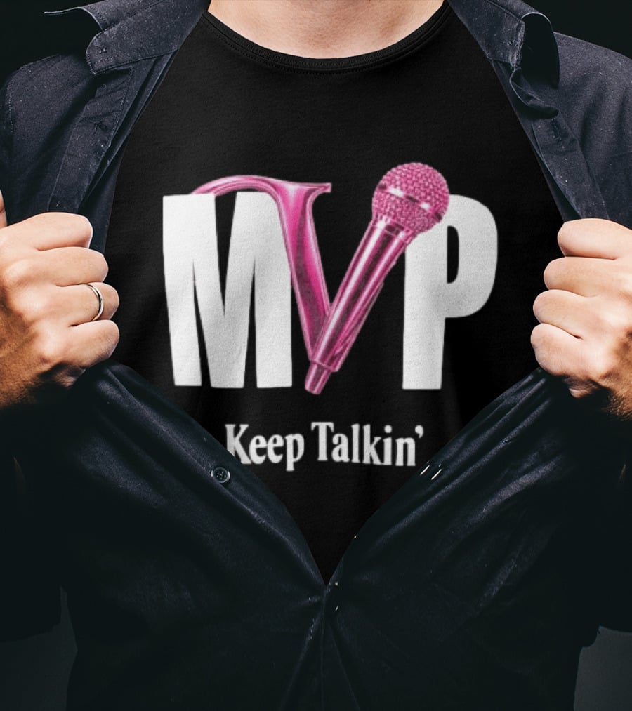 MVP Keep Talkin' Pink Microphone Music Rap T-Shirt