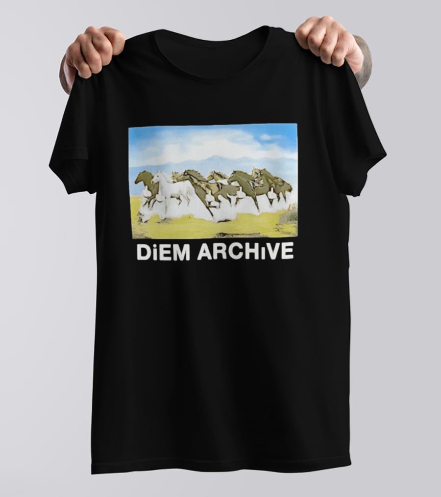 DiEM ARCHiVE Running Horses T-Shirt