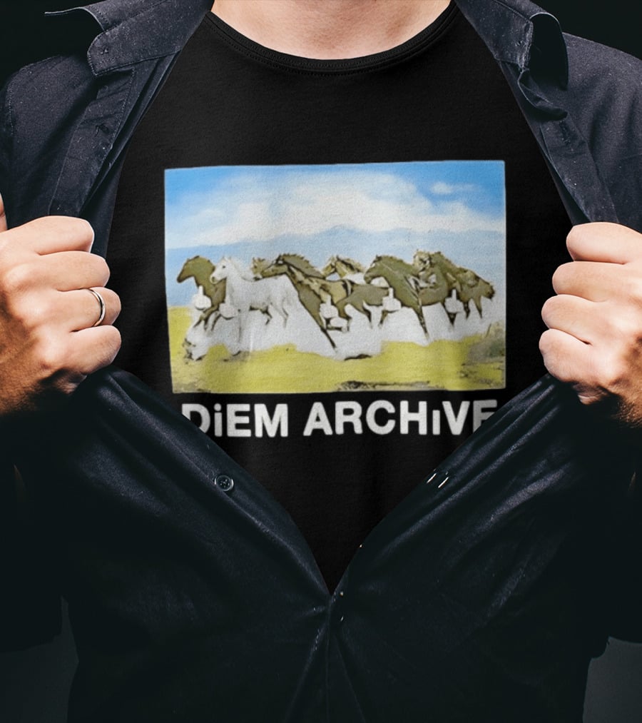 DiEM ARCHiVE Running Horses T-Shirt