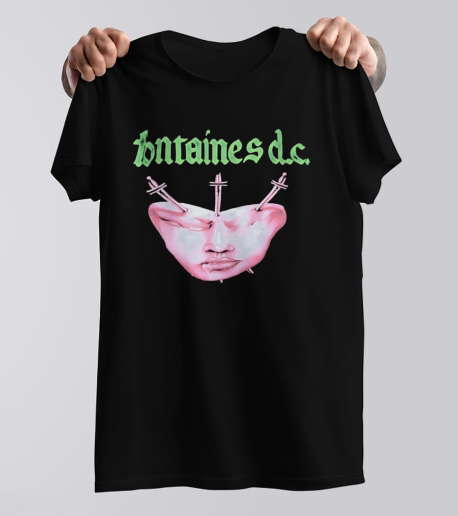 Fontaines DC Dagger Face Irish Post Punk Band T-Shirt
