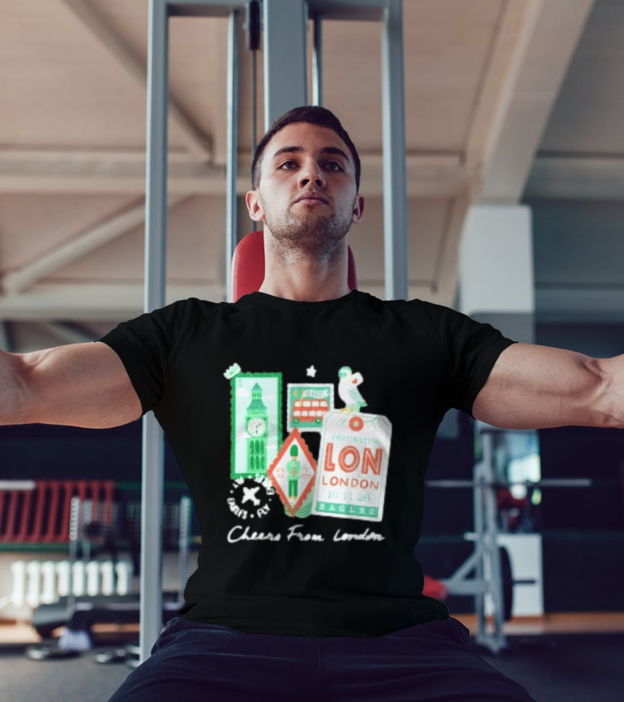 Philadelphia Eagles Destination London 101126 Cheers London T-Shirt