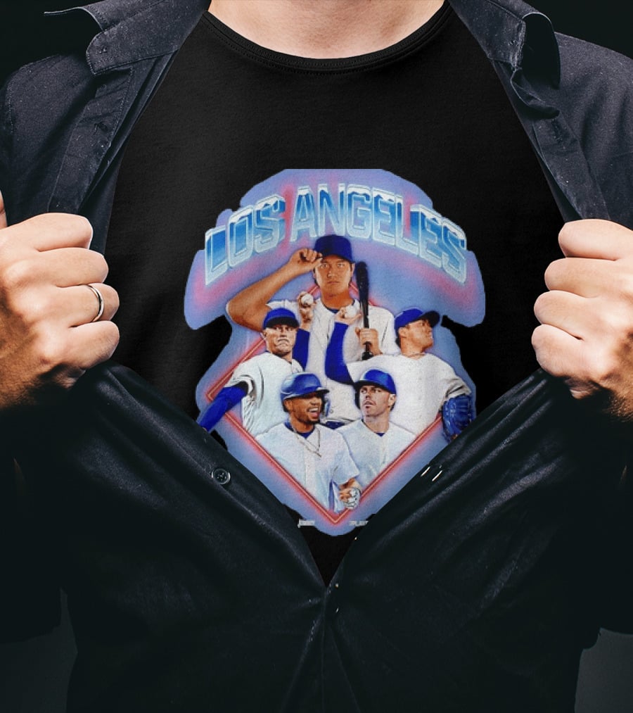 Los Angeles Dodgers Stars Shohei Ohtani Mookie Betts Number 17 50 Baseball Team Players T-Shirt