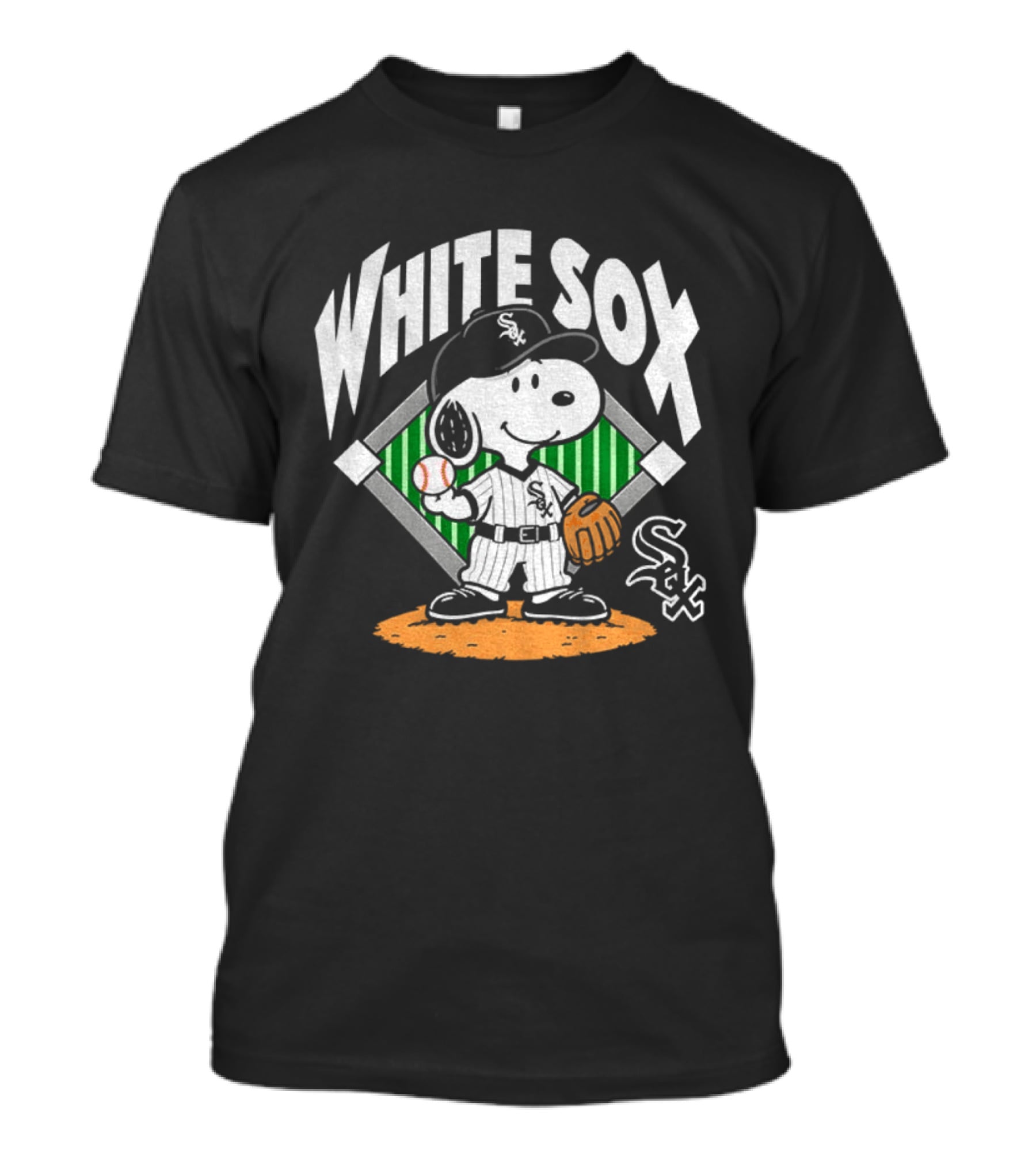 Snoopy Baseball White Sox October Chicago MLB T-Shirt