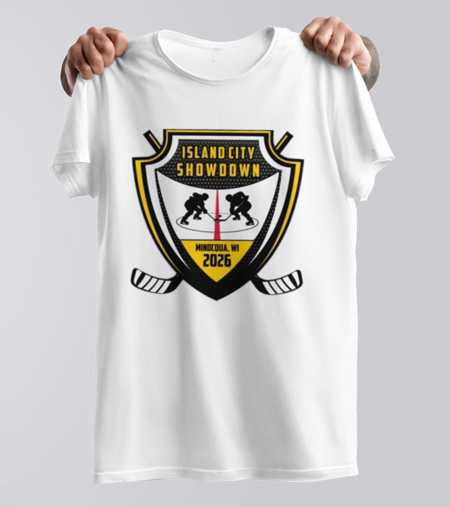 Island City Showdown Minocqua WI 2026 Hockey Event T-Shirt