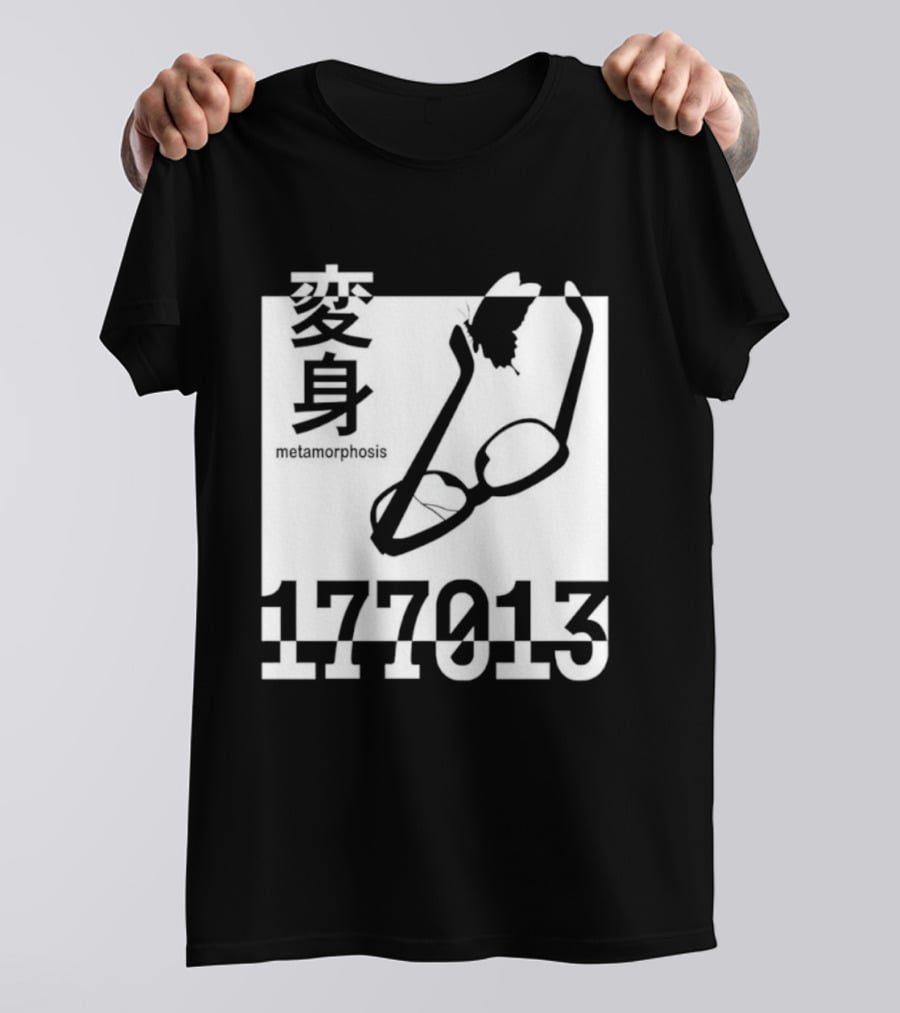 Henshin Metamorphosis 177013 Japanese Kanji Glasses Butterfly T-Shirt