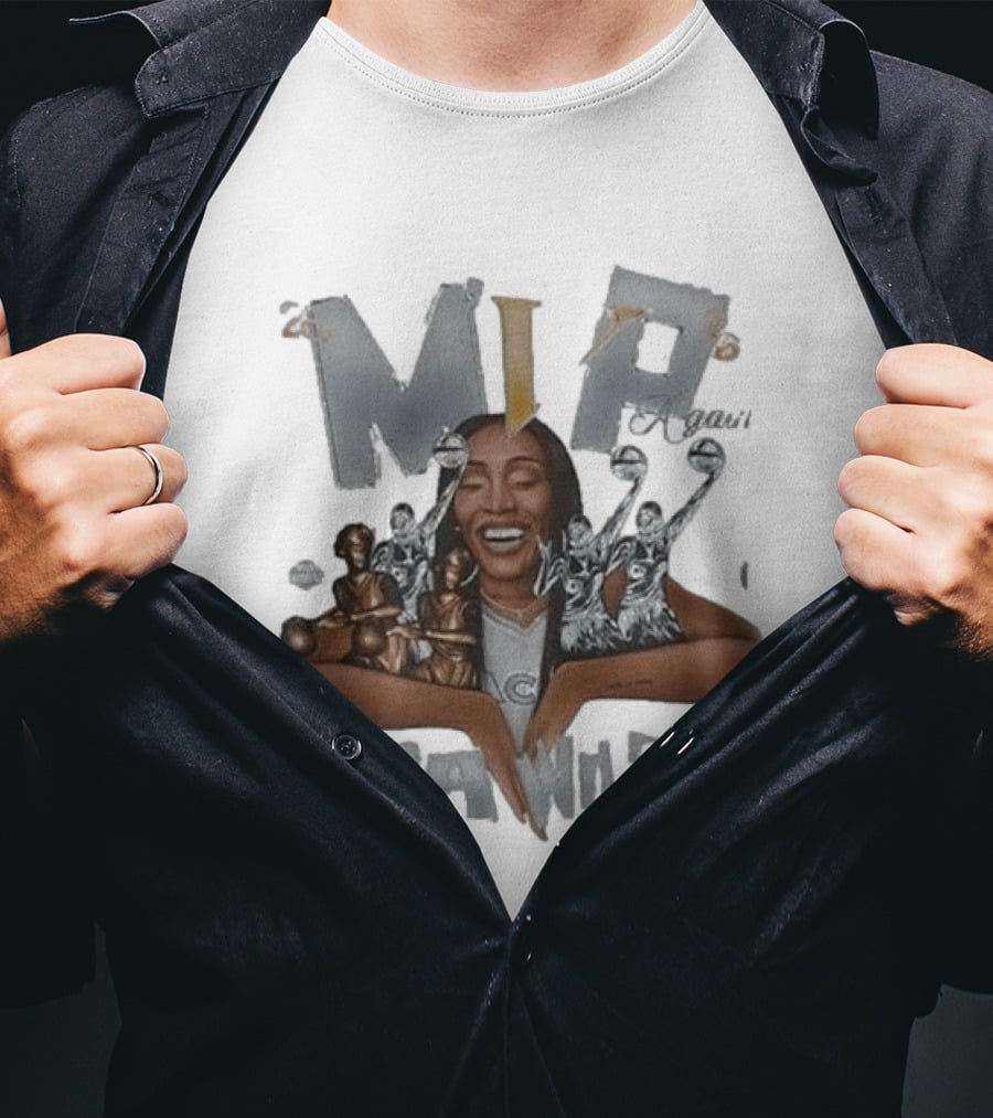 MVP A'ja Wilson Las Vegas Aces 2026 WNBA Champions Celebration T-Shirt