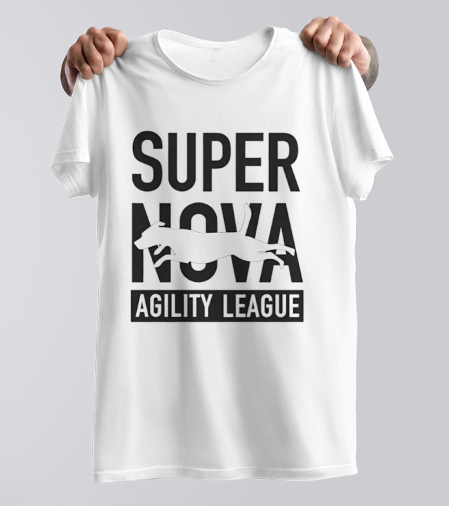 Super Nova Agility League Dog Sports Jumping Dog T-Shirt