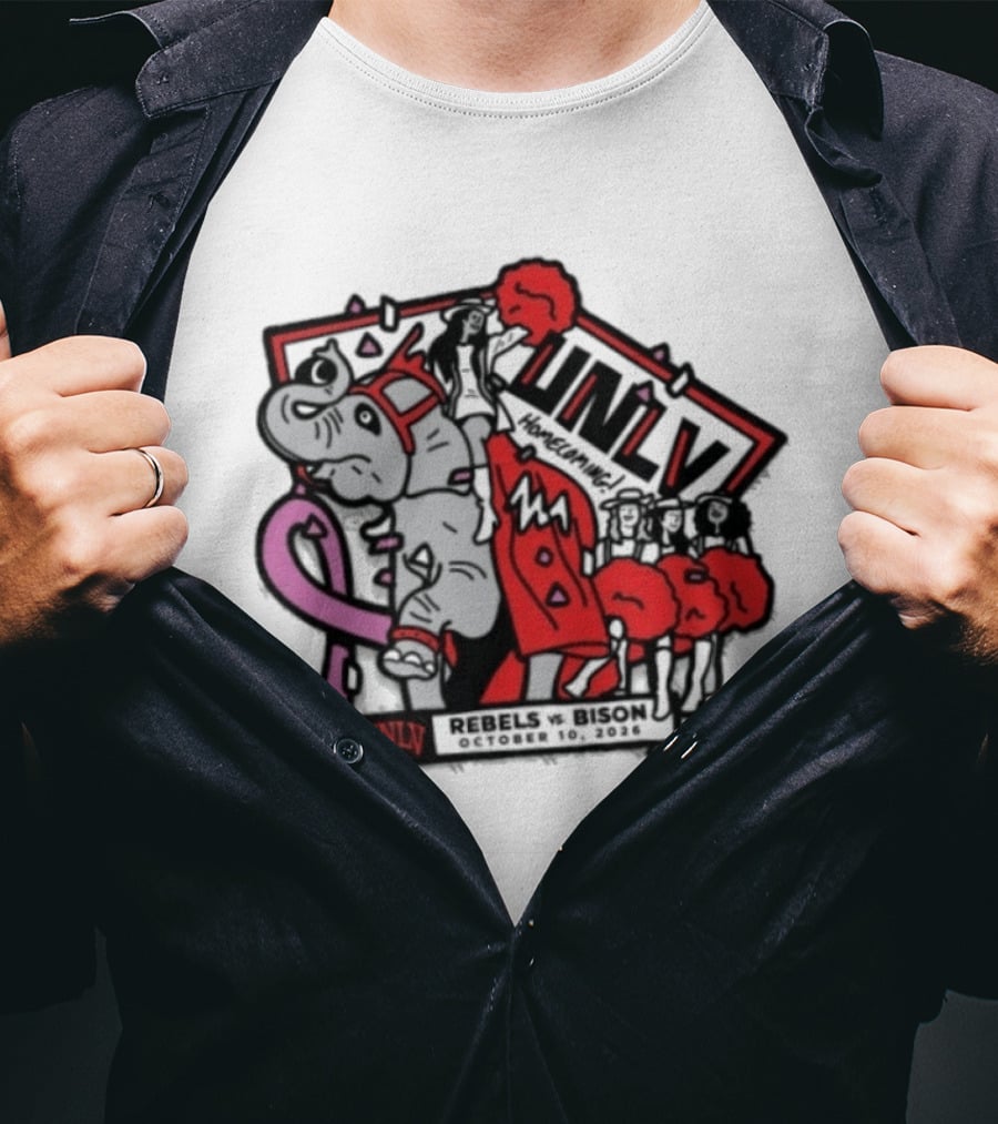 UNLV Rebels Vs Bison Homecoming October 10 2026 T-Shirt