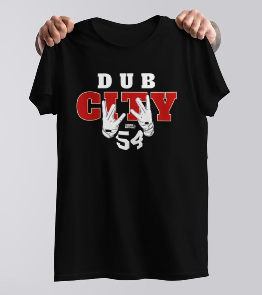 Fred Warner 54 San Francisco 49ers Dub City Hand Signs T-Shirt
